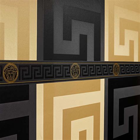 versace large greek key wallpaper black|large greek key background.